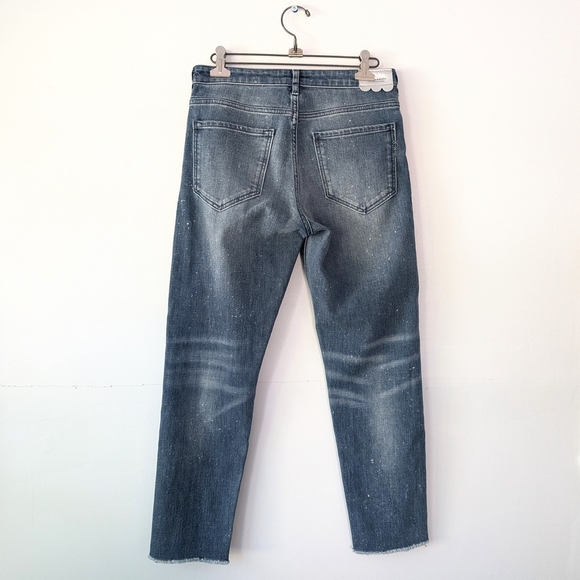 Scotch & Soda Women's Blue Ankle Jeans With White Speckles ~ Size 27 - Picture 4 of 12